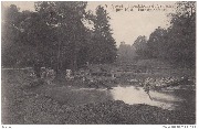 Goyet. Inondation du Samson 11 Juin 1910. Parc du château
