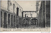 Campagne de 1914. Ruines d'Ypres. Halles d'Ypres. Le Grand Marché au Beurre
