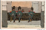 Grenadiers de garde- Place du Musée (Bruxelles)