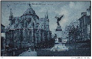 Mons. Le Square St-Germain la Collegiale et le Monument Dolez