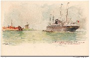 Red Star Line Antwerpen S.S. Westernland loods af te Vlissingen