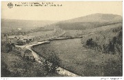 Vallée de l'Ourthe. Barvaux. Panorama vers le Mont-Pelé et Route de Heyd