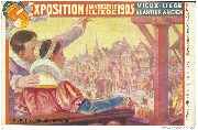 Exposition universelle de Liège 1905 Vieux-Liège Quartier ancien   Affiche officielle (1er prix)