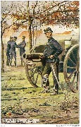 Artillerie belge. La garde - Belgian artillery. On guard