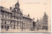 Anvers. La Grand'Place et fontaine Brabo