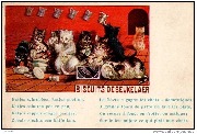 Biscuits De Beukelaer. Les chats préparent la fête