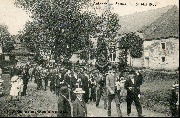 Aubange. Festival du 31 mai 1908. (Entête défilé)