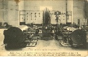 Usine d'Electricité de Spa. Vue d'un des trois groupes électrogènes de 300 H.P. M à Vapeur compound de la S.A.  des moteurs à Sclessin. Liège