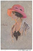 Minois de Parisiennes. (Le chapeau rose)
