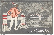 Red Star Line. Antwerp-Dover-New-York SS Vaterland 12 Oct. 1905