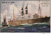 Red Star Line. Triple-Screw ''Westernland'' 16500 Tons