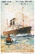Red Star Line. Triple-Screw ''Pennland'' (ex ''Pittsburgh'') 16332 Tons.