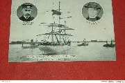 Le Navire Ecole Comte de Smet de Naeyer Sombré en avril 1906-M.Fourcault commandant R.M.Cuypers aumônier Le Navire Ecole Comte de Smet de Naeyer Sombré en avril 1906-M.Fourcault commandant R.M.Cuypers aumônier