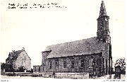 Baarle(Drongen)- De Kerk en de Pastorij.  Baarle(Tronchiennes) - L'Eglise et le Presbytère 