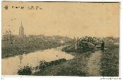 Rousbrugge. Vue sur l'Yser-Zicht op den Ijzer 