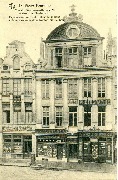 Le Vieux Bruxelles Rue du Marché aux Herbes 91-Maison du Chariot d'Or Façade avec ordre de pilastres ioniens...1696