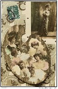 Palette avec six femmes et un cadre à droite (De villers)