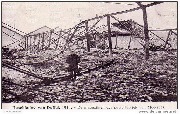 Beschieting van Duffel 1914-De magazijnen der papierfabriek van Moorrees