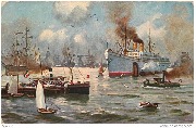 Paquebot amarré dans le port d'Anvers
