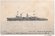 Passage dans la mer du Nord des fameux bateaux de l'escadre allemande le 14 Juillet 1904.