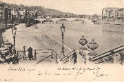 Liège. La Meuse, prise de la Passerelle 