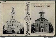Cheratte.Eglise de Notre-Dame avant et après sa restauration  