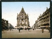 Bruxelles Boulevard du Nord et de la Senne-reproduction photo sur carton-Photochrome-Photoglob Zurich P.Z.n°6425