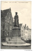 Bruges. Statue Jean Van Eyck / Standbeeld Jan Van Eyck