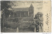 L église avant les travaux de  restauration Nimy