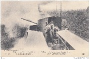 1914... Un train blindé Belge, de la défense d'Anvers - A steel armored belgian train...