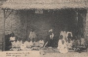 Exposition Bruxelles 1910. Village sénégalais. L'école