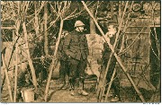 Tranchées belges Entrée d'un abri d'officiers -secteur de Boesinghe
