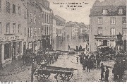 Hochwasser in Remich a. d. Mosel am 11 November 1910. Markplatz