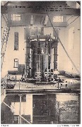 Le Charbonnage. Cylindre à vapeur et distribution d'une machine d'extraction à traction directe