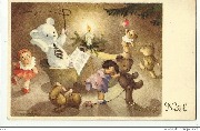 Joyeux Noël(les ours dansant et deux enfants)Monique Martin