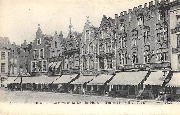 Bruges. Maisons de la Grande Place - Houses of the High Place