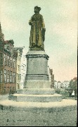 Bruges. Statue Jean Van Eyck [color]