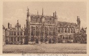 Bruges. L'Hôtel de Ville et la Basilique du St-Sang