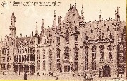 Brugge. Het Gouvernementspaleis en de Post - Bruges. Le Palais de Gouvernement et la Poste