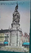 Brugge. Standbeeld van Breydel en De Coninck ── Bruges. Statue de Breydel et De Coninck