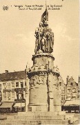 Bruges. Statue de Breydel et De Coninck ── Statue of Breydel and De Coninck