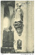 Nivelles. Statue de Sainte-Gertrude dans la Collégiale