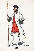 Costumes Militaires Belges Belgische Militaire Uniformen Période française...1744Régiment de Boufflers(Wallon)