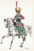 Königreich Belgien um 1850 Corps des Guides du Roi -Trompeter