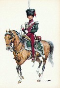 Königreich Belgien um 1850 Guides du Roi-Offizier Royaume des Belges 