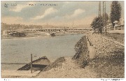 Liège. La Meuse et le Pont du Commerce