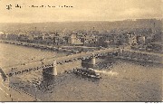 Liège. La Meuse. - Pont St-Léonard et Panorama