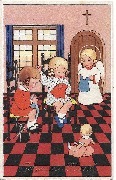 Joyeux Noël(un ange et séance de couture, 2 petites filles )