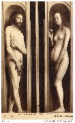 Eyck (Hubert et Jean van). Adam et Eve. Musée de Bruxelles