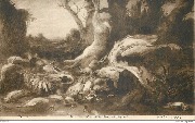 Boel. Gibier mort dans un Paysage. Musée de Gand